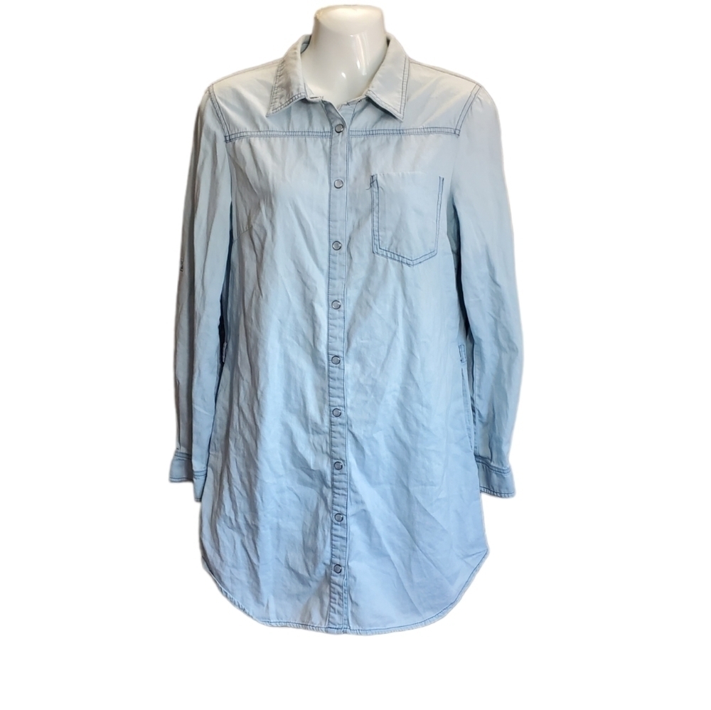 MACHINE JEANS Mebon denim shirt dress M